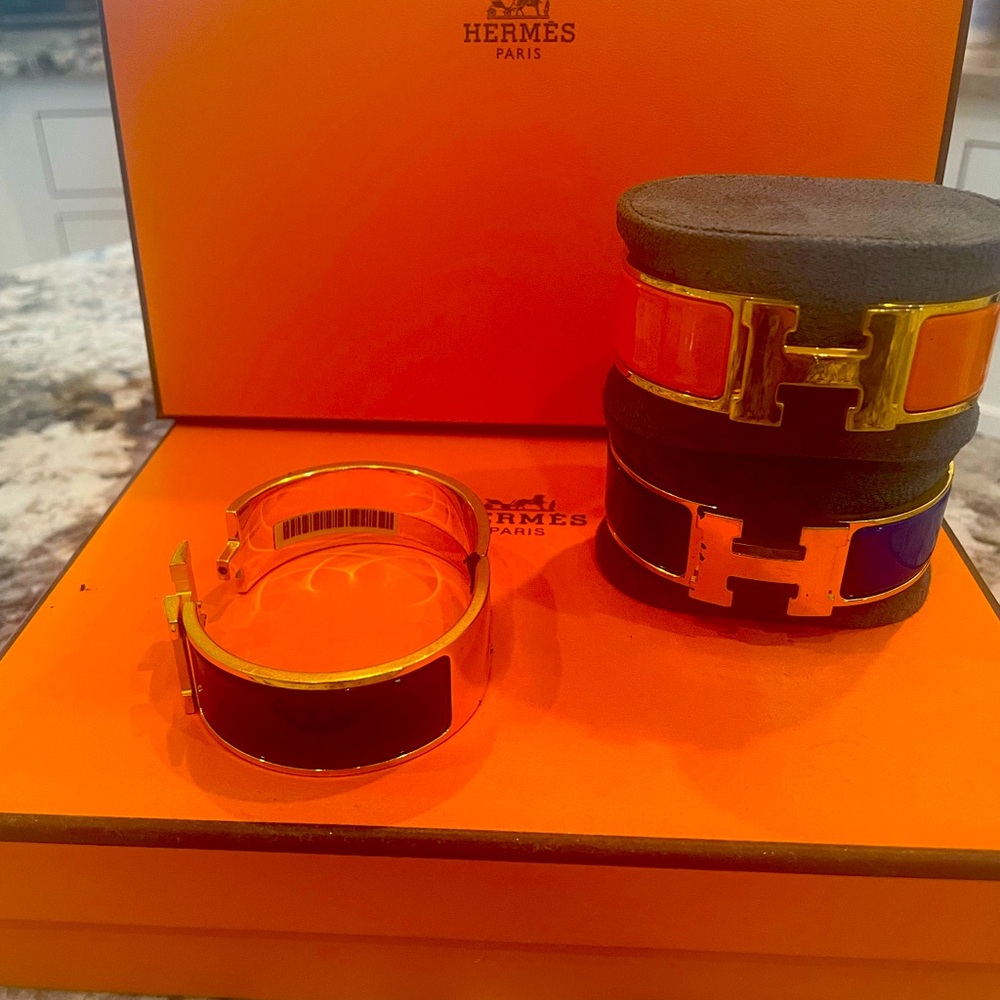 Hermes designer Clic Clac H bracelet